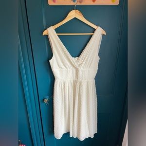 J. Crew off-white Swiss dot dress